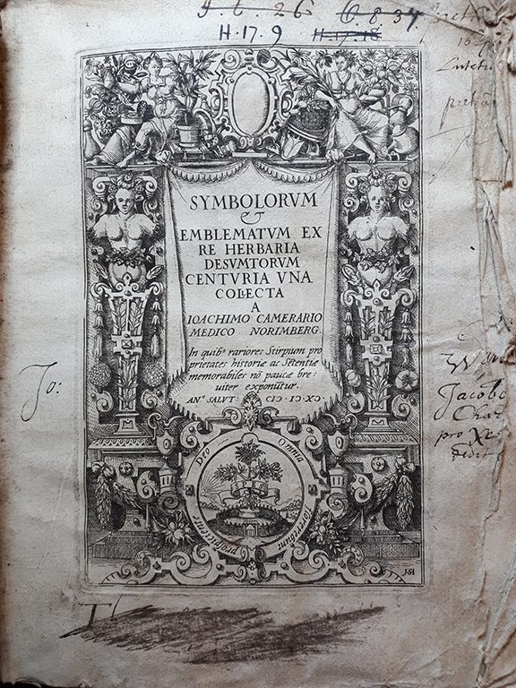 Title page with architectural border