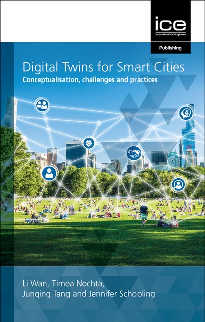 A book cover for Digital Twins for Smart Cities