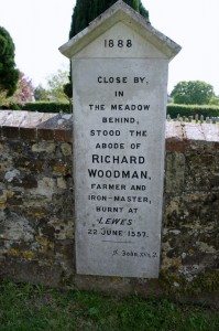 A memorial stone for Richard Woodman